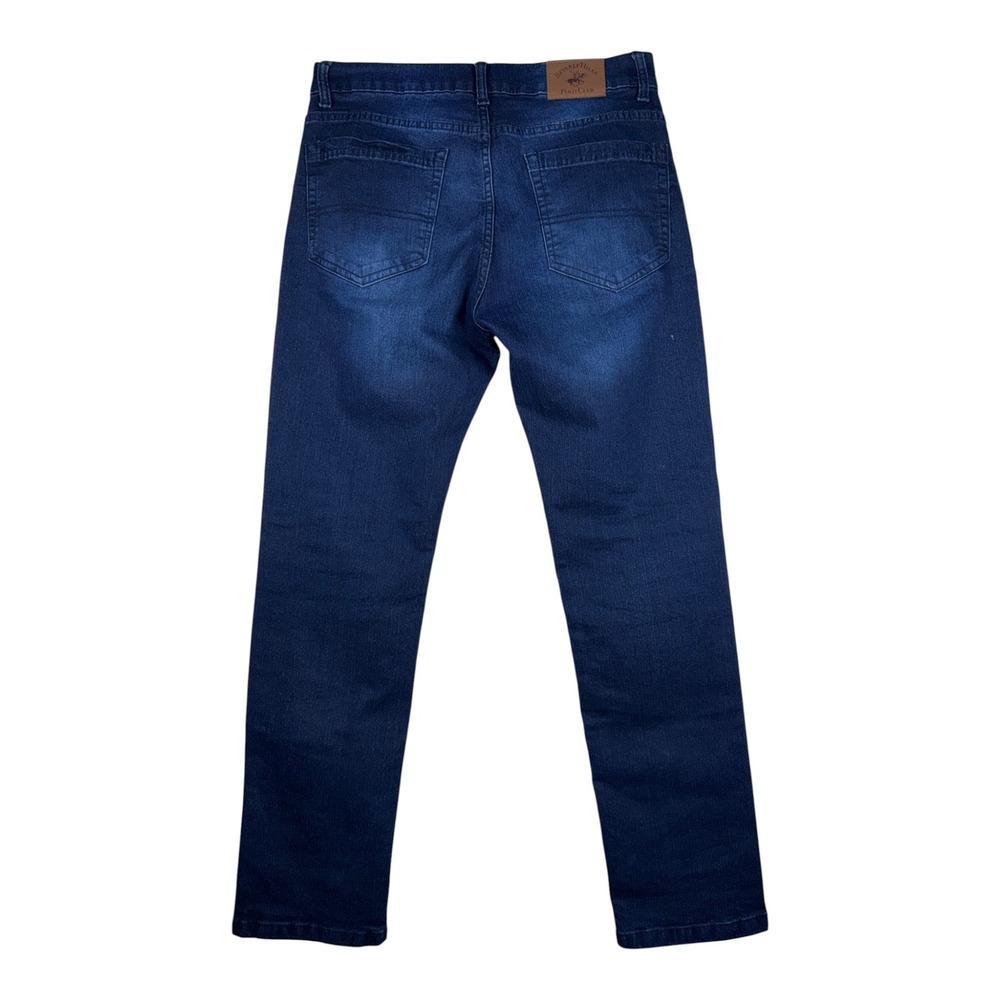 Beverly Hills Polo Club Mens Dark Wash Straight Leg Denim Jeans 32x30 - Picture 4 of 4